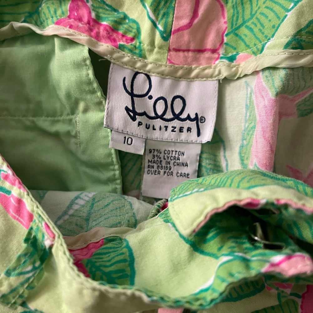 Lilly Pulitzer cropped pants - white label - size 10 - Picture 4 of 4